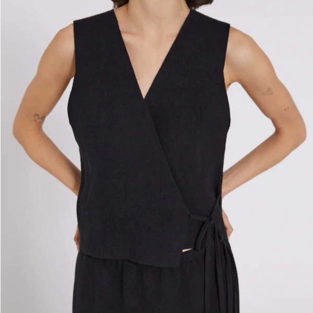 Deiji Studio Tie Knit Top